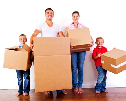Removal team helping with a move in Brentcross