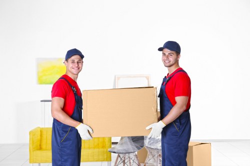 Protective wrapping used during house removals in Brentcross