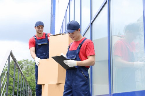 Business supplies stored safely in a Brentcross storage unit
